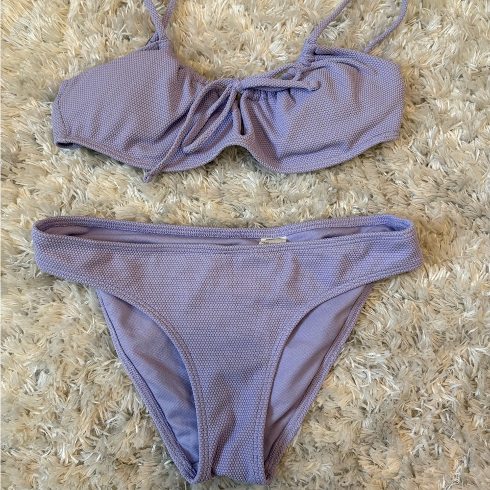 Hollister Bikini Set Lavender S TOP/XS BOTTOMS